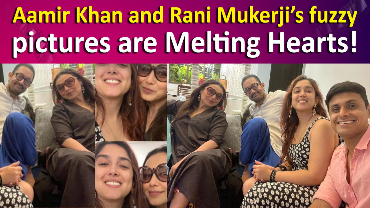 Rani Mukerji meets Aamir Khan, showers Love on his daughter and son-in-law