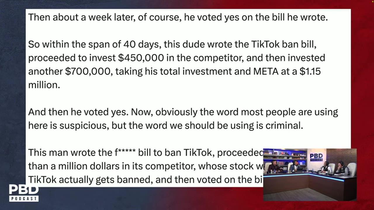 This Is CRIMINAL! - Crooked Congressman Invest MILLIONS In Meta While Writing TikTok Ban