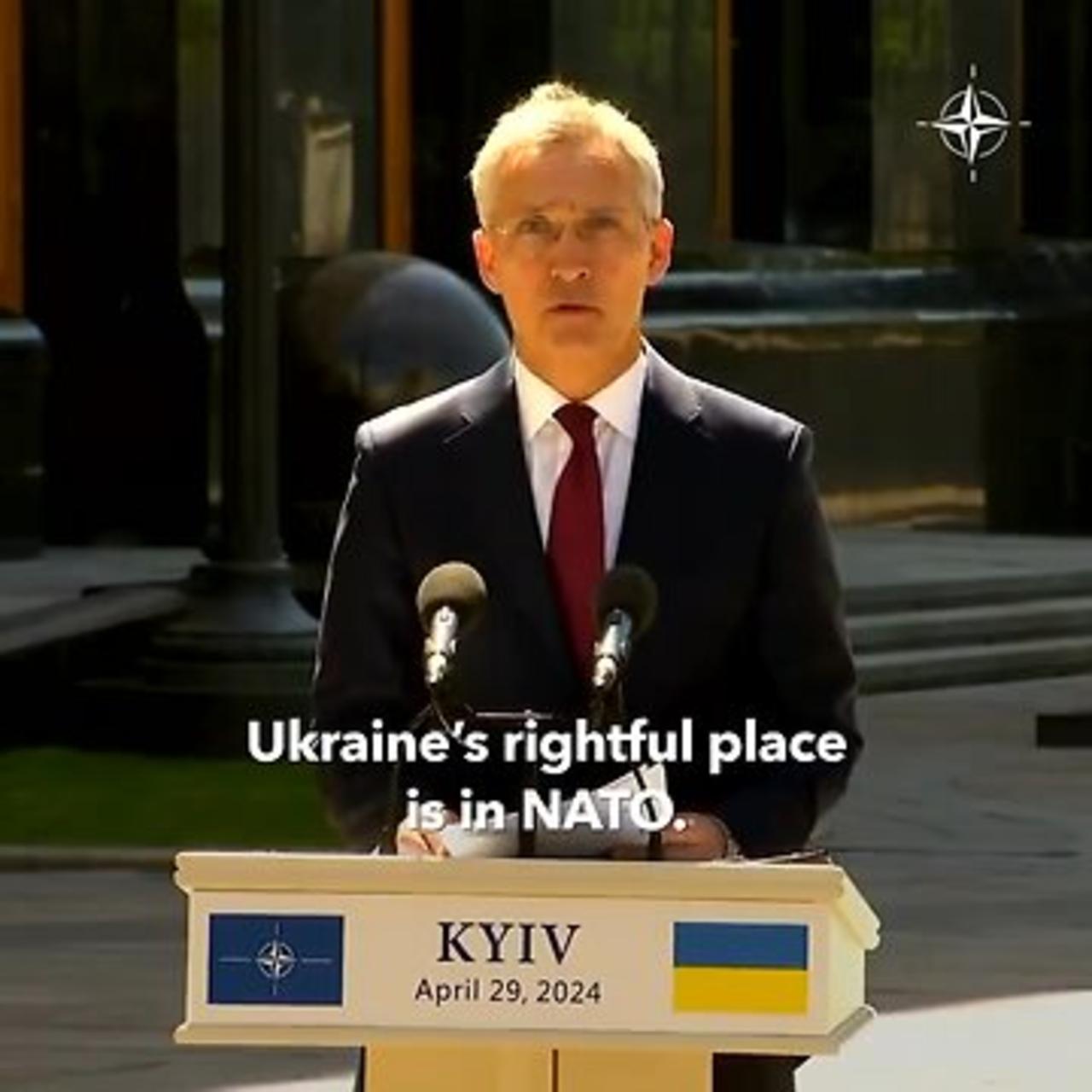 NATO Secretary General:  Ukraine will become a member of NATO.