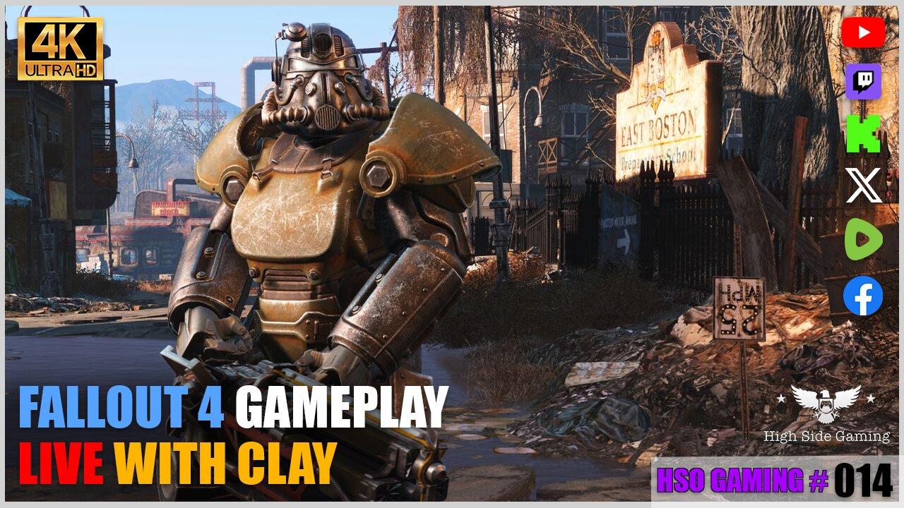 STARTING STORY FROM SCRATCH [P. 3] | FALLOUT 4 GAMEPLAY | GAMING w/ CLAY | HSG 014 [LIVE]