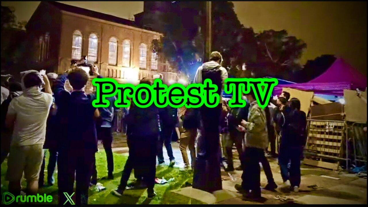 Proteset TV - UCLA Clash at Pro-Hamas Encampment - LIVE!