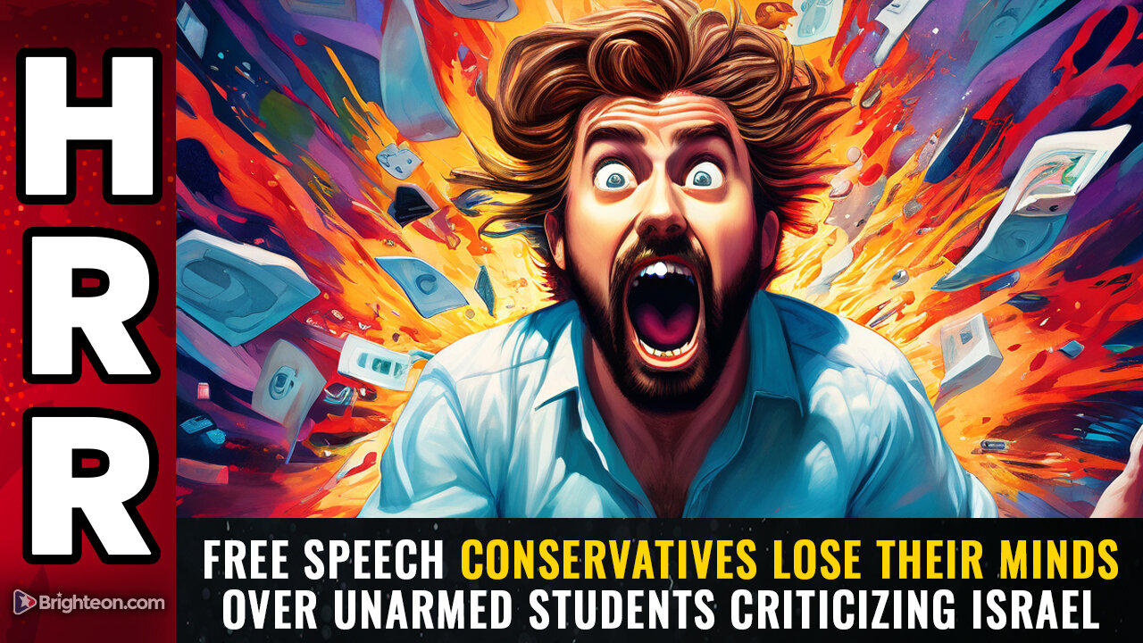 Free speech conservatives LOSE THEIR MINDS over unarmed students criticizing Israel