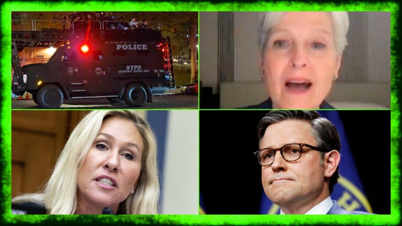 Police RAID Columbia, Jill Stein SCHOOLS CNN, MTG and Thomas Massie Move to OUST Mike Johnson