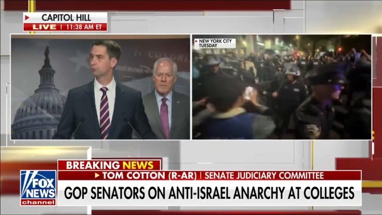 Sen Tom Cotton: It's Time To Stop These Anti-Semitic Pro Hamas Mobs!