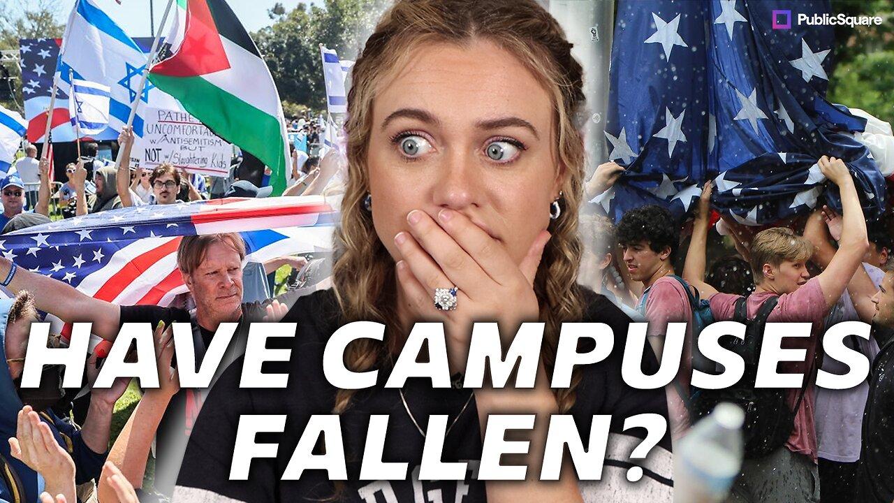 Students BEATEN On Campus Amid Gaza Encampments | Isabel Brown LIVE