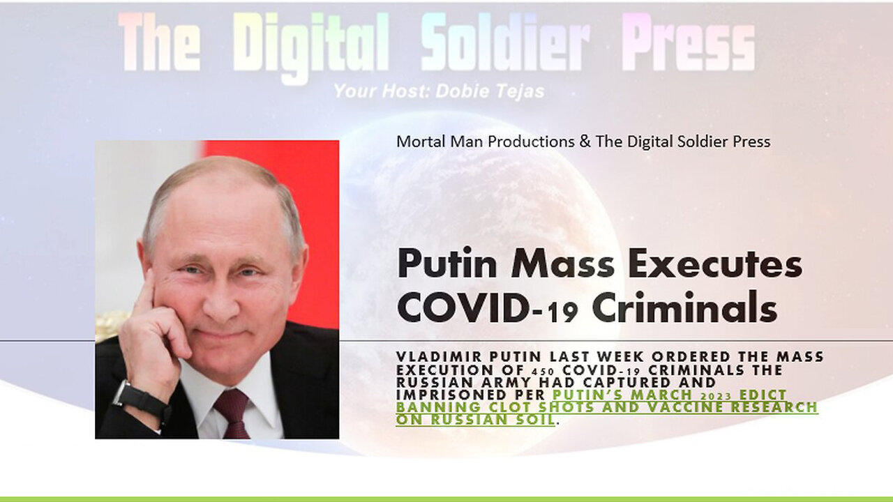 5/1/24 - Putin Mass Executes COVID-19 Criminals In Russia