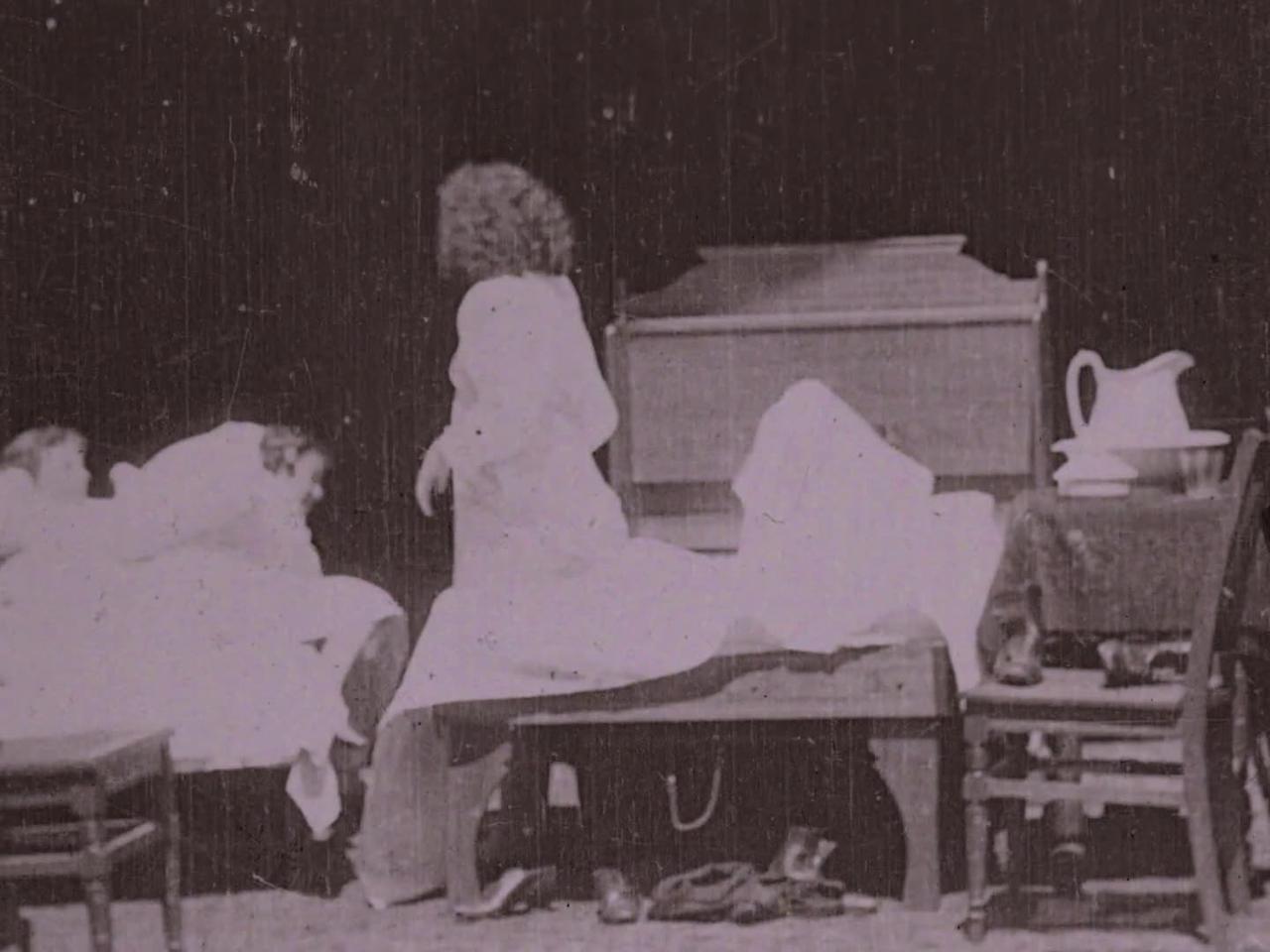Pillow Fight (1897 Original Black & White Film)