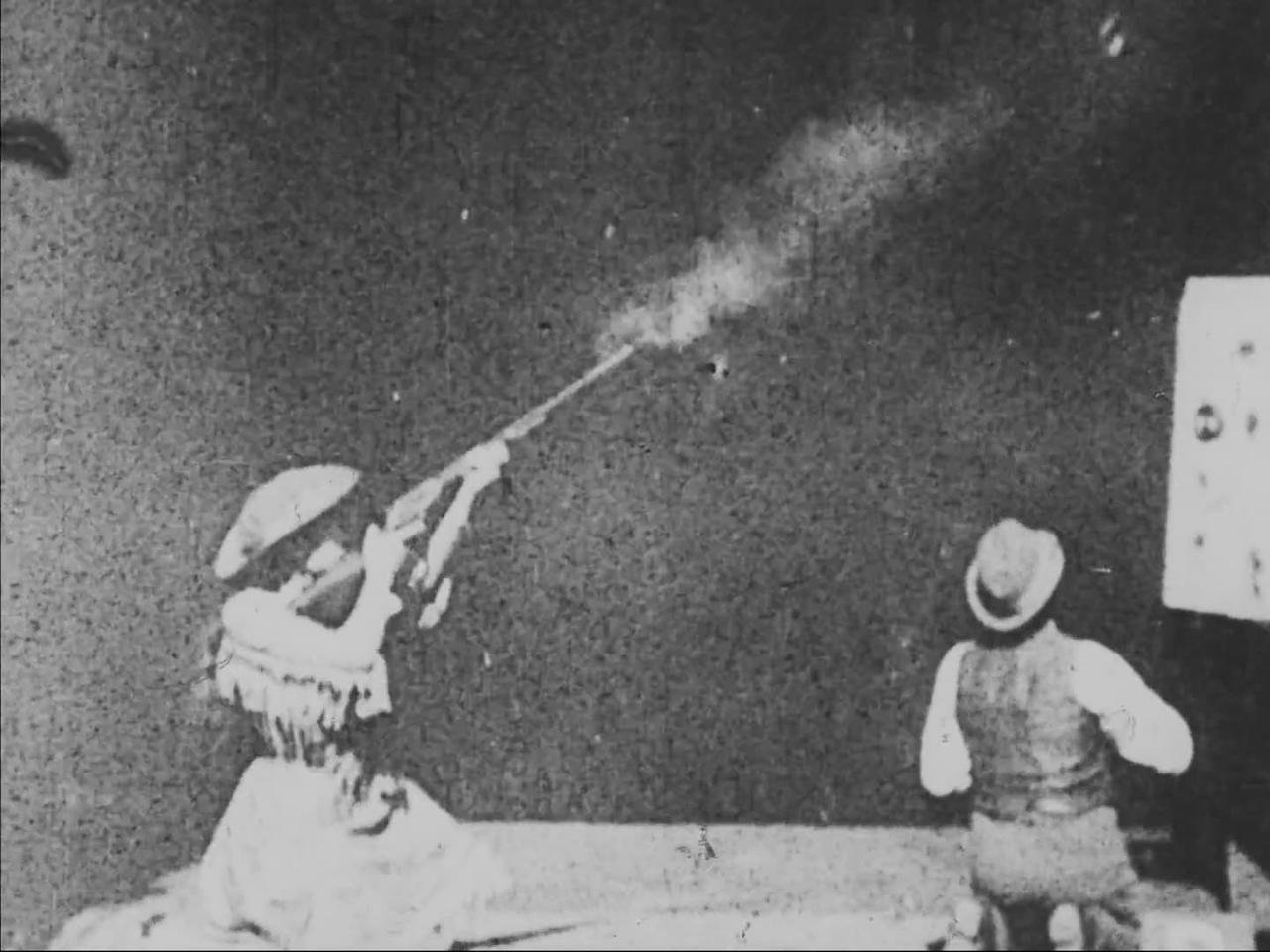 Annie Oakley, The Little Sure Shot Of The Wild West (1895 Original Black & White Film)