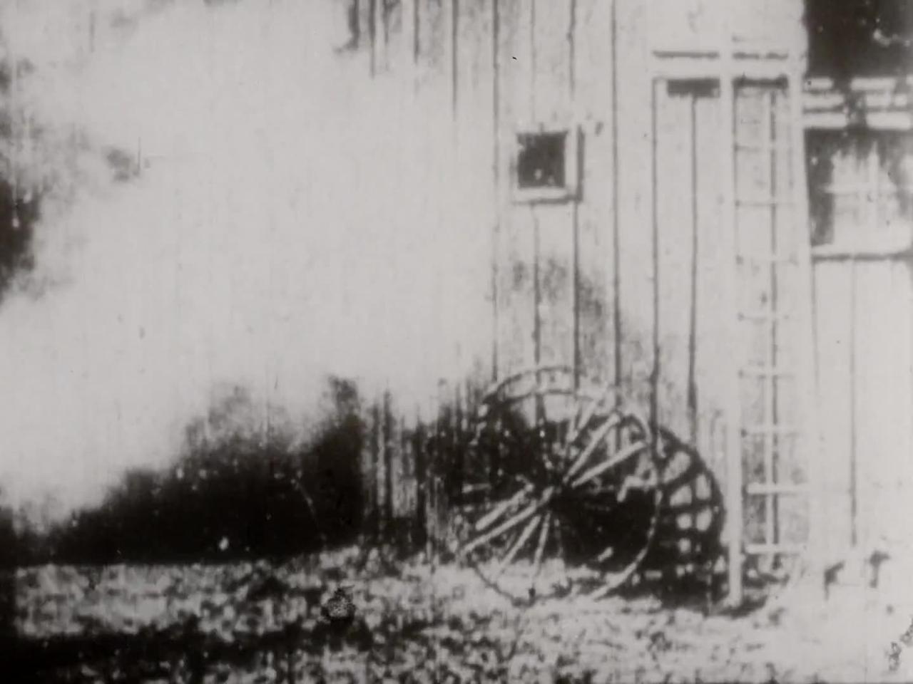 The Burning Stable (1896 Original Black & White Film)