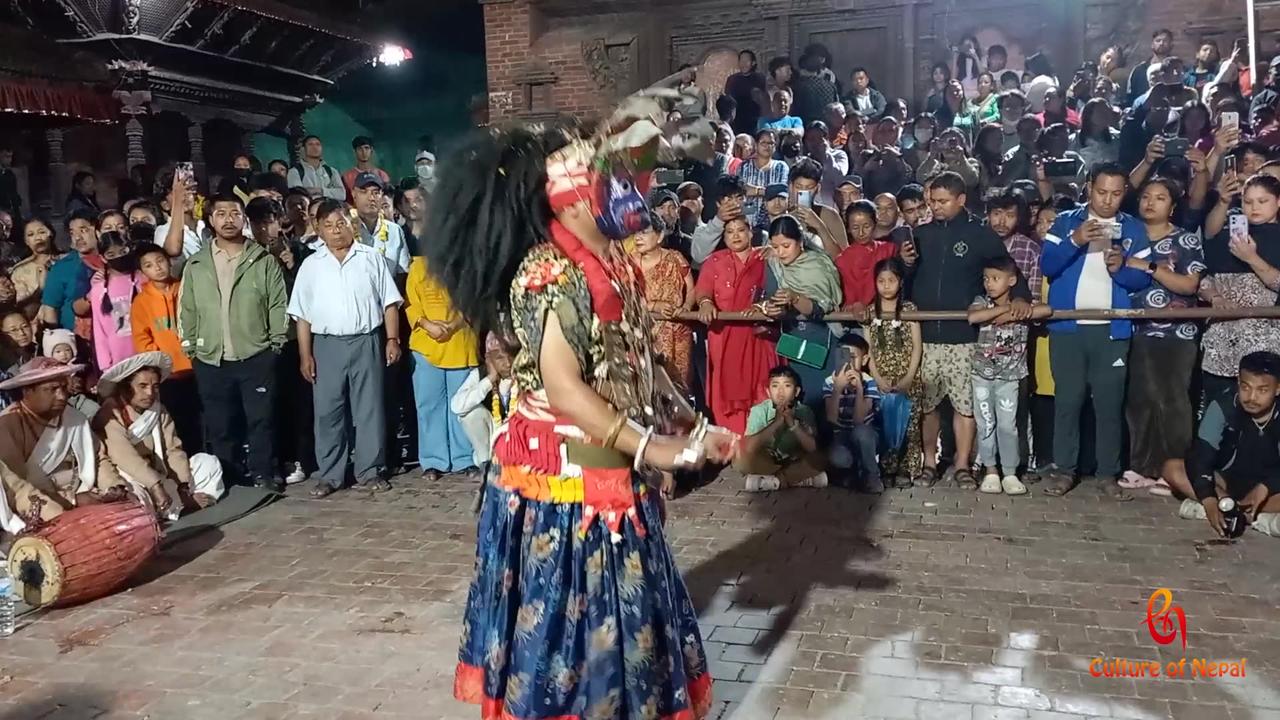Bhairav Nach, Khokana Rudrayani Jatra, Hanuman Dhoka, Kathmandu, 2081, Day 1