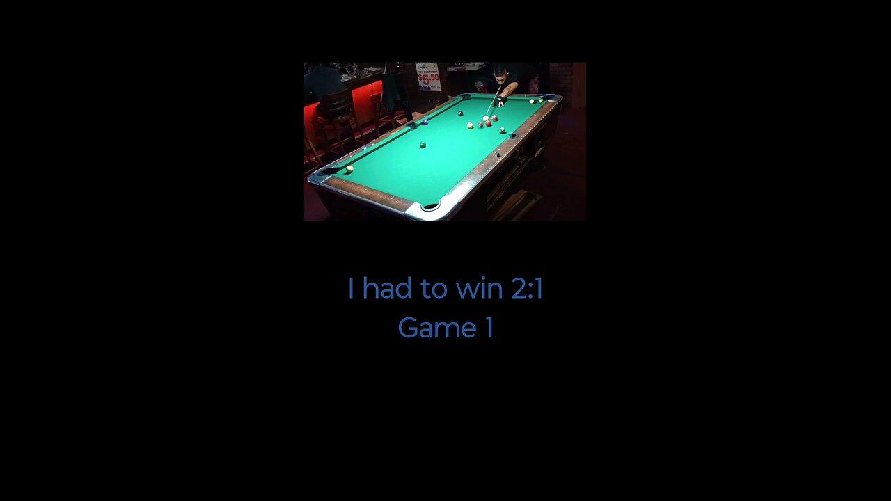Game 1 of 2 in the first Round.  #pool #billiards #8ball #8ballpool🎱
