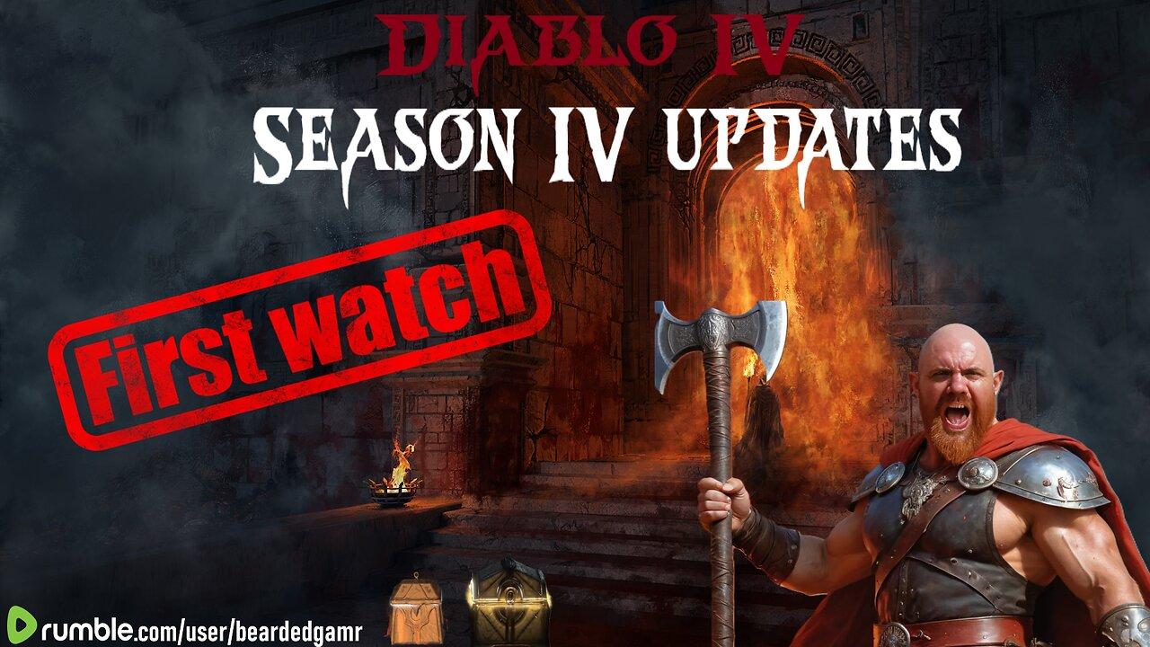 Diablo IV - Game Updates - FIRST TIME Reaction - Big Changes?