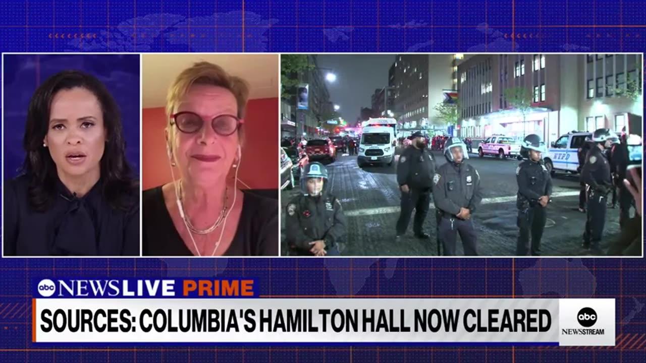 Columbia professor says protesters 'being treated like terrorists' as NYPD makes arrests on campus