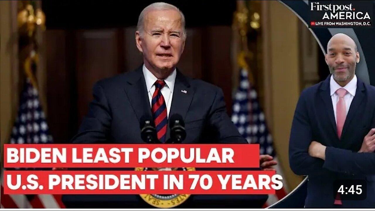 Joe Biden's approval ratings drop to a historic low as Trump gains