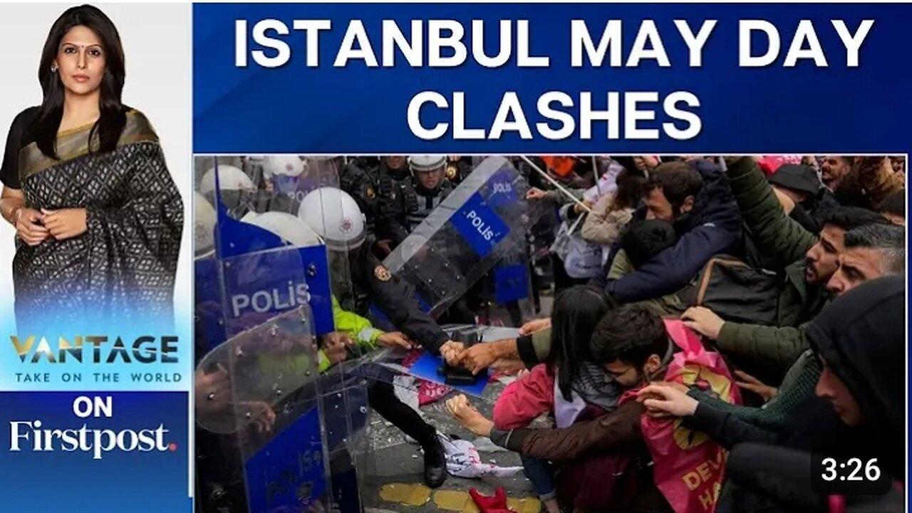 Turkish police detain over 200 May Day protesters in Istanbul | Watch