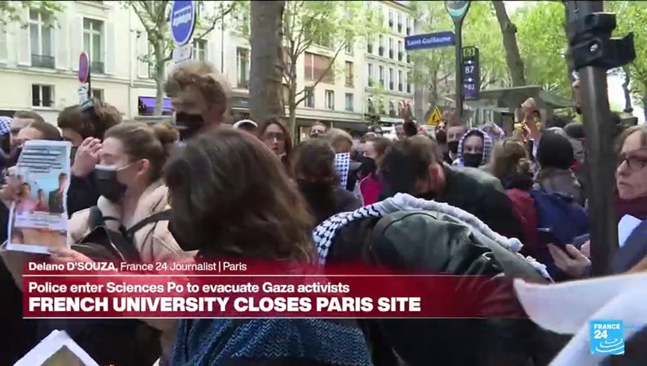 Police enter top Paris university to clear pro-Gaza sit-in