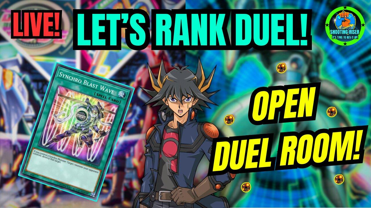 HOW FAR CAN I GET IN RANK DUELS?  + OPEN DUEL ROOM! - Yu-Gi-Oh! Duel Links #live #yugioh #duellinks