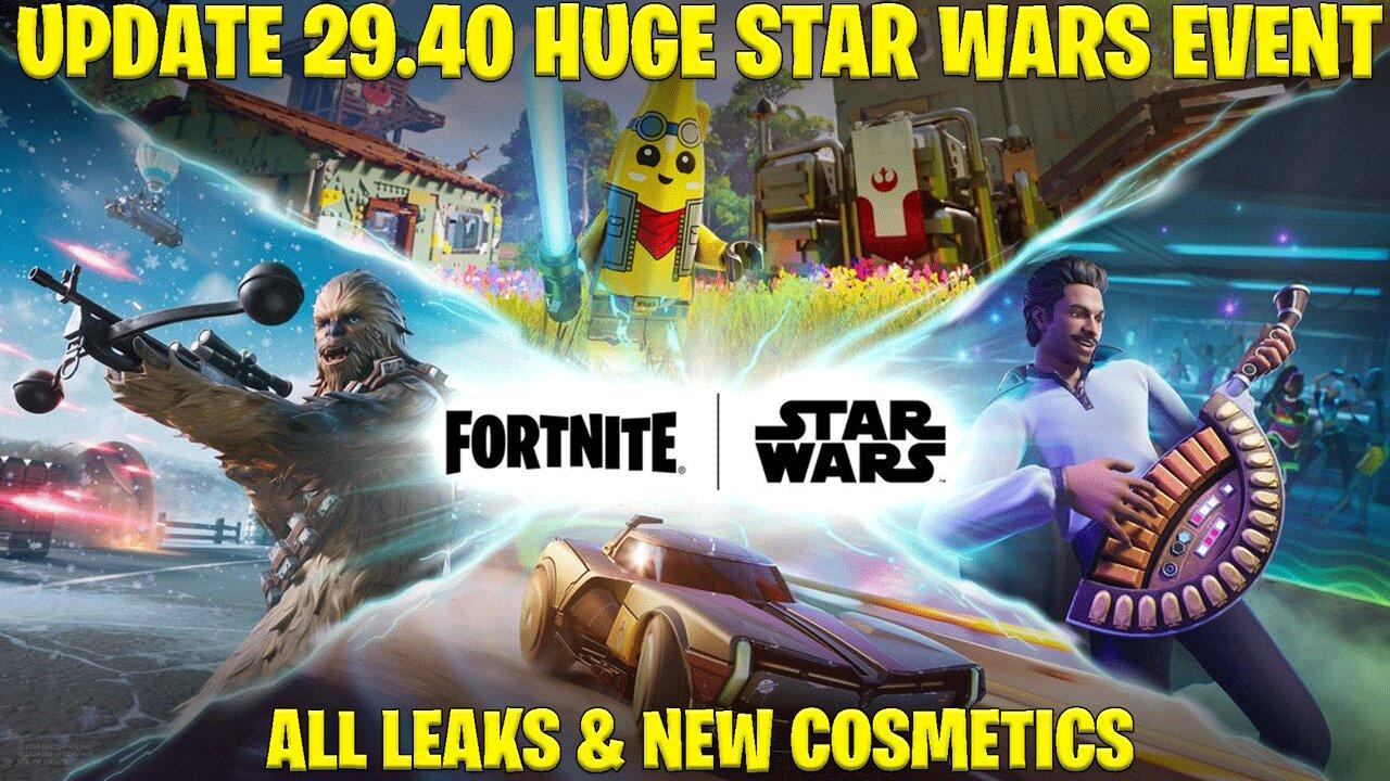 Star Wars Fortnite Event | NEW Update 29.40 ALL Leaks & New Cosmetics