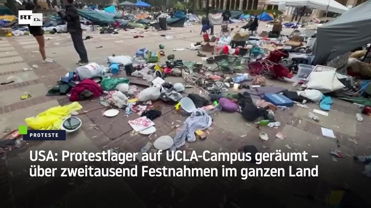 USA: Protestlager auf UCLA-Campus geräumt – über zweitausend Festnahmen im ganzen Land