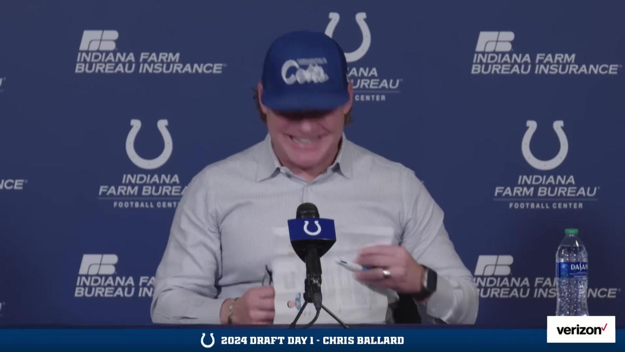 2024 NFL Draft Night 1 | GM Chris Ballard Press Conference | Indianapolis Colts