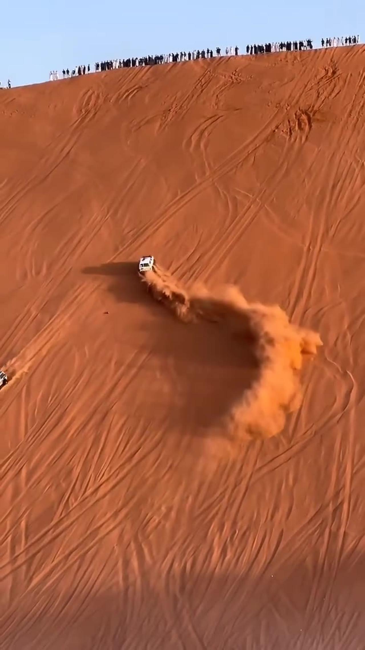 Crazy #Speed #Driving Up a steep Dune!