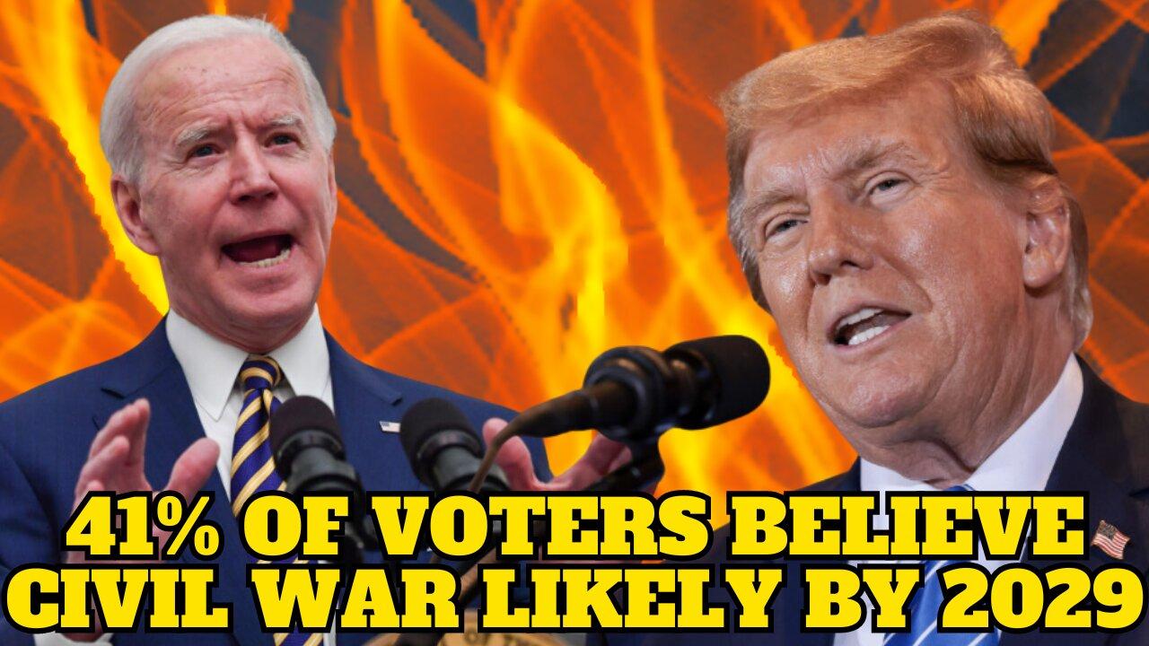 41% of Voters Believe Civil War Likely By 2029 | Biden to give 100K Immigrants Access to Obamacare