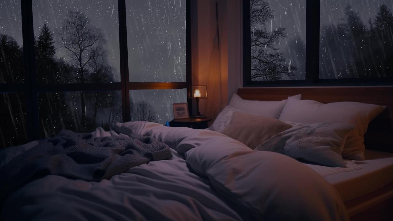 Fall Asleep With The Soothing Sounds Of Rain And Thunder | Study, Relax with Rain Sounds