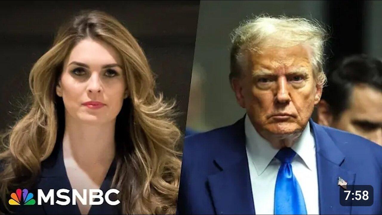 Hope Hicks 'drops a bomb' during Trump trial: 'Nail in the coffin moment