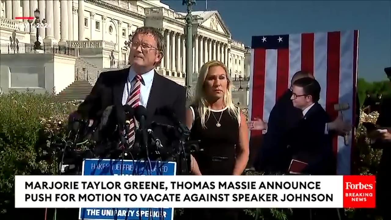Thomas Massie: These Are The Three 'Betrayals' Committed By Speaker Johnson.
