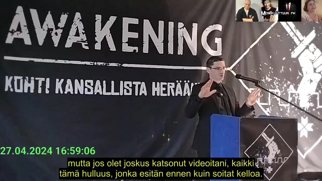 Suomennettu: Mark Collett speech in Awakening III 27.4.2024 Finland