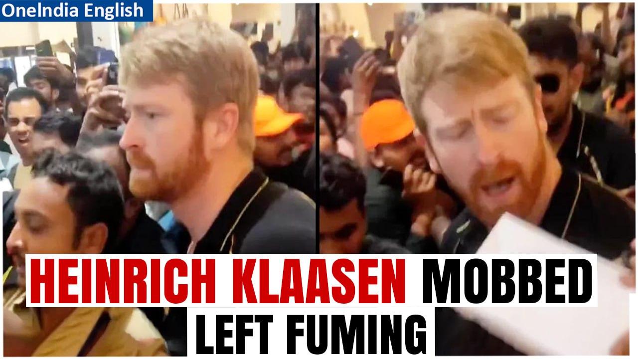Watch: Heinrich Klassen gets angry after being mobbed by SRH fans in shopping mall | Oneindia
