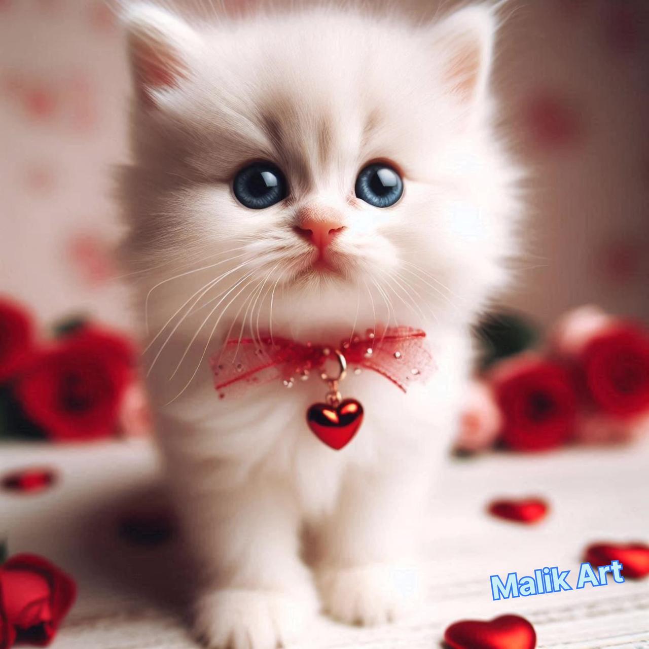 Cute Cats wearing jewellery, pets, animals