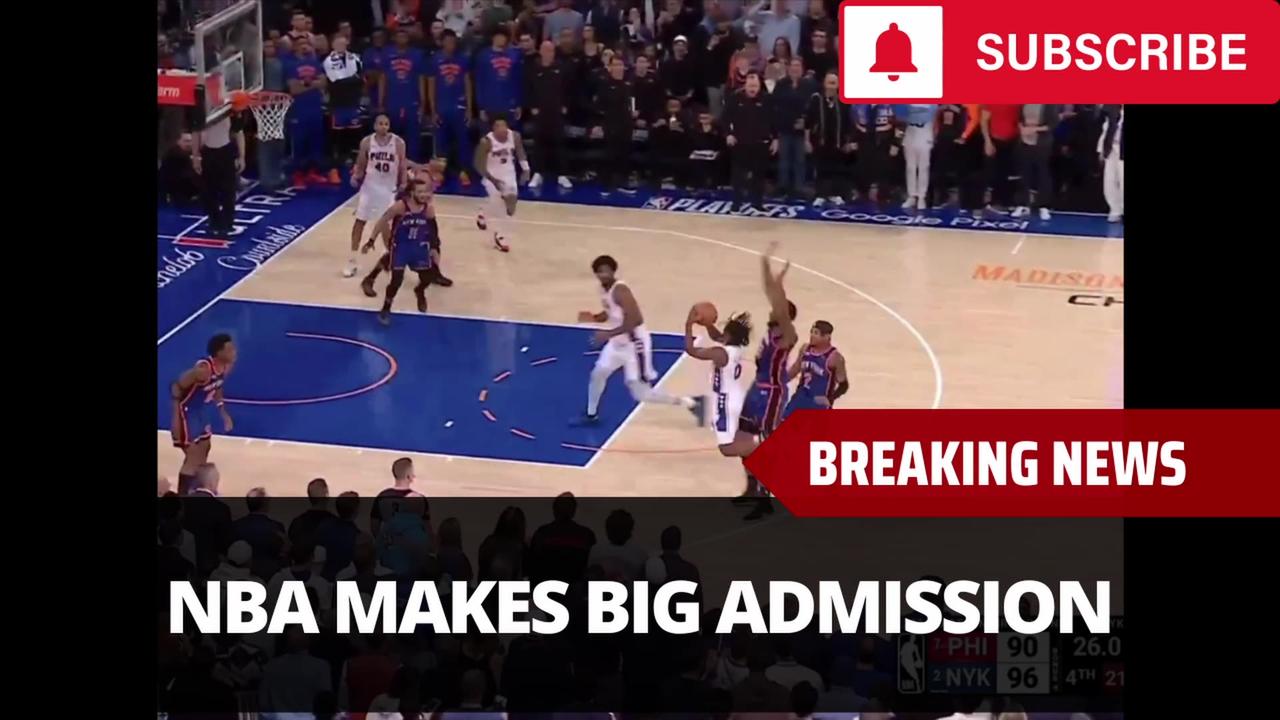 NBA Makes Big Admission On Game Changing Play In 76ers Win