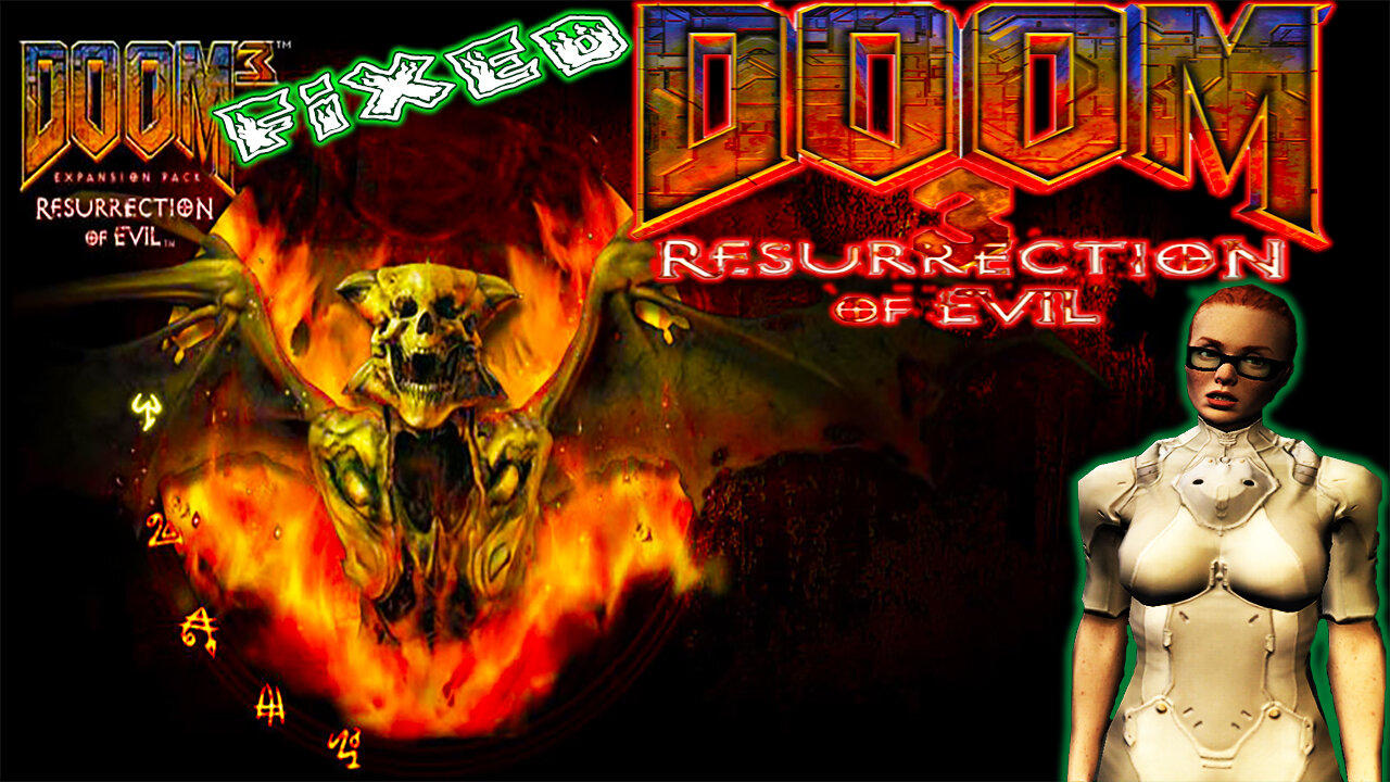 [ 2005 ] ⛧ 😈 Doom 3: Resurrection of Evil ( Expansion Pack ) ⛧😈 Hell Returns on Mars 🟠 Crash Fixed