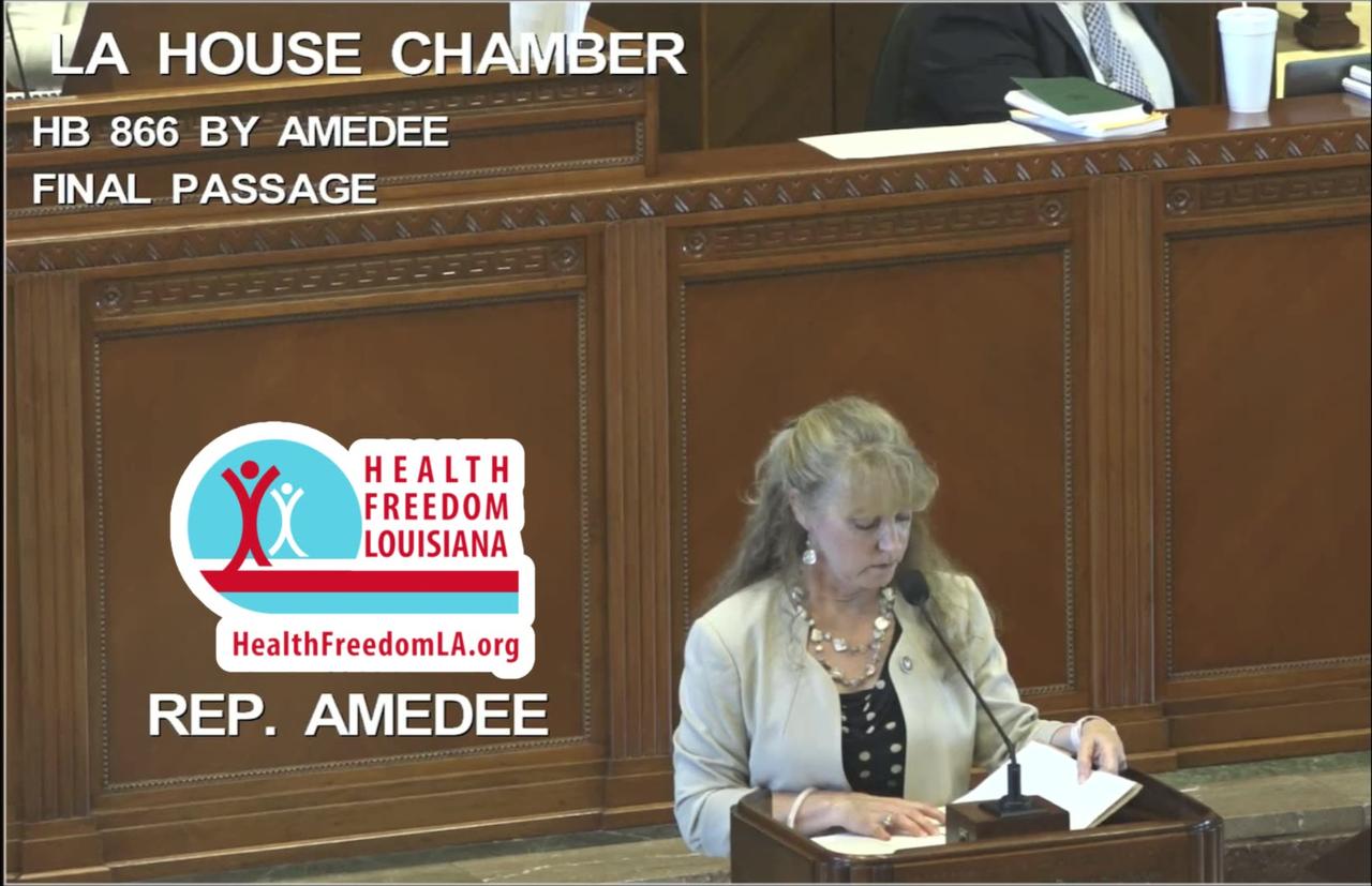 April 30, 2024: Rep Beryl Amedee's closing statement on HB866, the Right to Refuse bill.