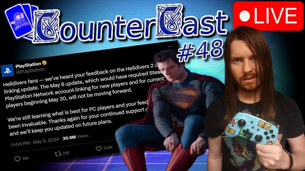 Sony WALKS BACK Helldivers 2 PSN Requirements, NEW Superman Suit Images - CounterCast #48