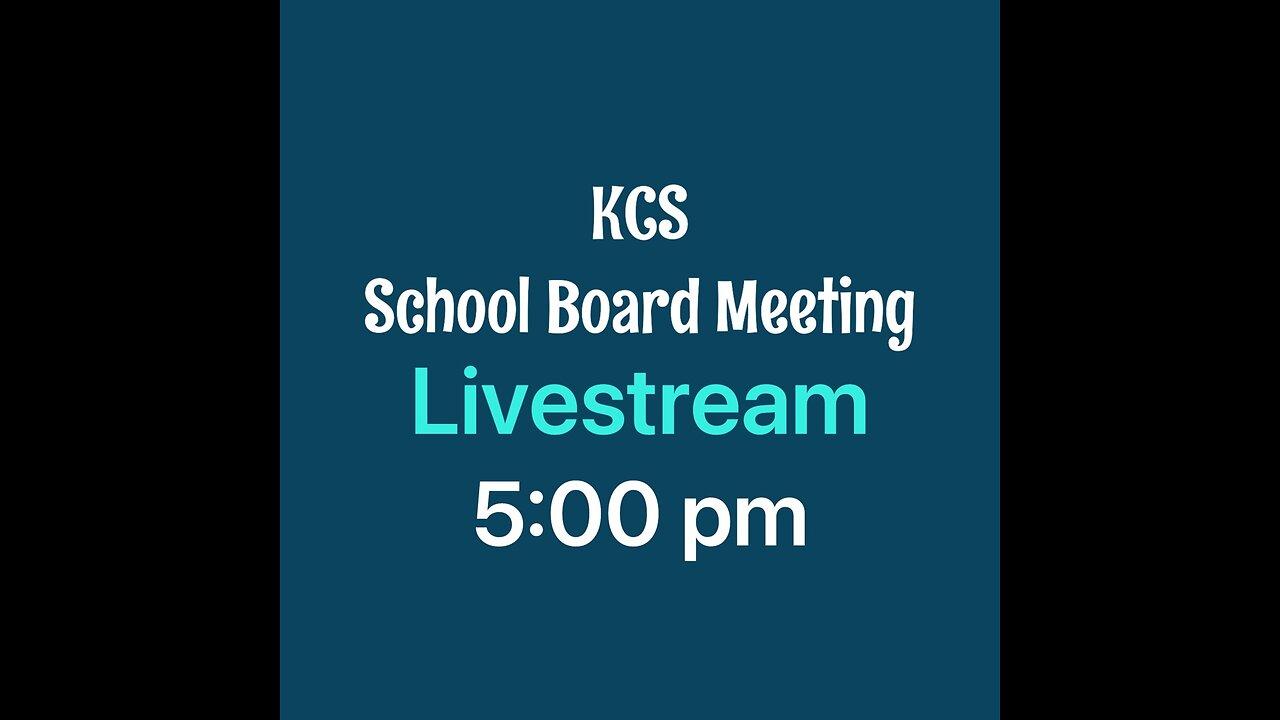 Knox County School Board Meeting! 5:00 pm.