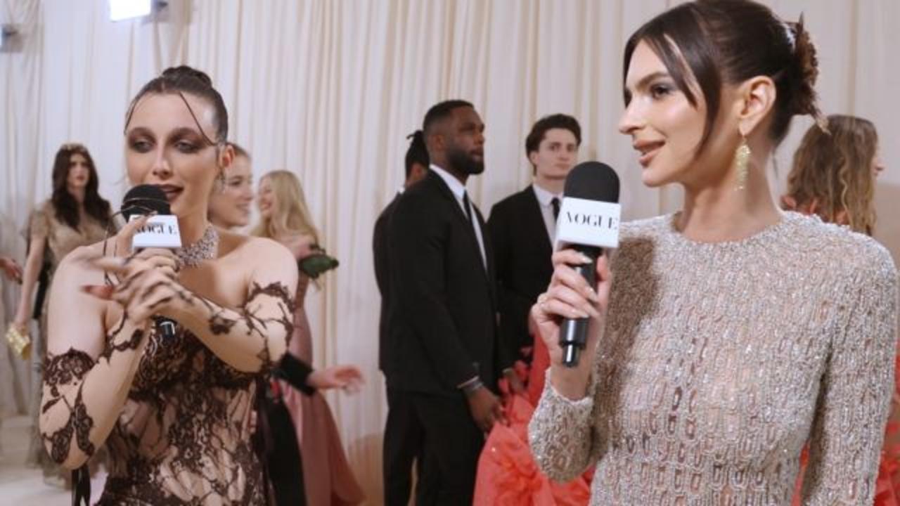 Emily Ratajkowski's Vintage Versace is a 'Party in the Back'
