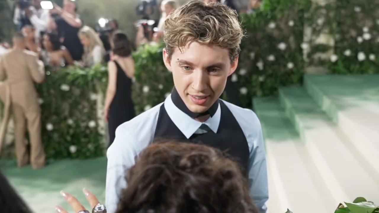 Troye Sivan Calls Charli XCX Song 'Von Dutch' the Song of the Year at the 2024 Met Gala | THR Video