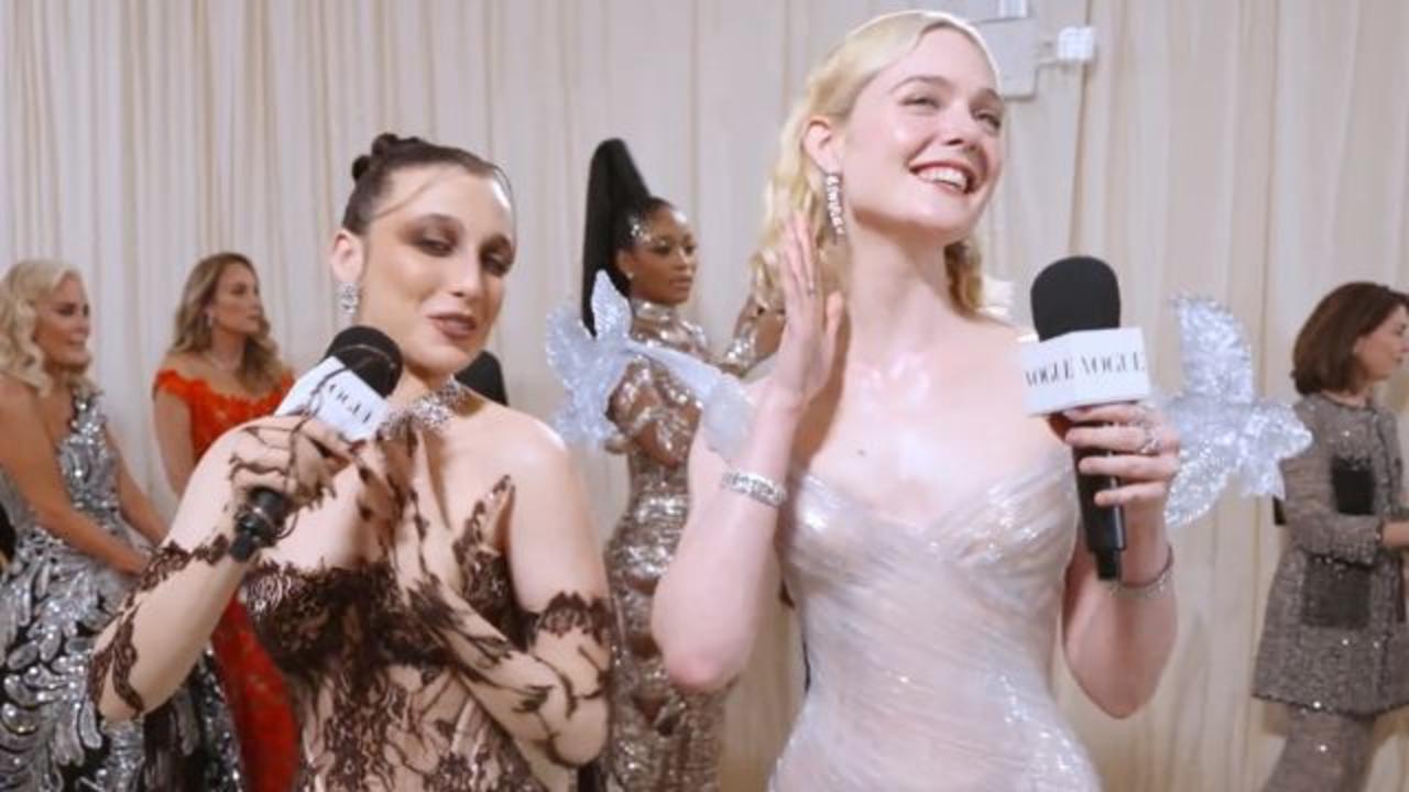 Elle Fanning Pays Homage to Sleeping Beauty at the Met