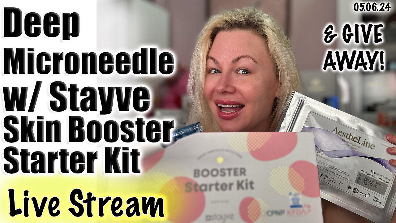 Live Deep Microneedle using the Stayve Skin Booster Starter Kit, AceCosm | Code Jessica10 Saves