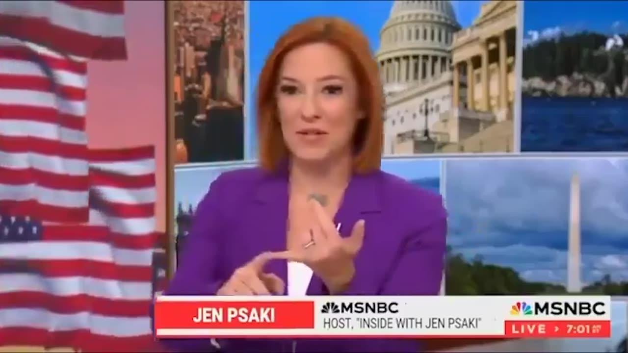 Jen Psaki is on TV fantasizing about Trump going to jail and dying