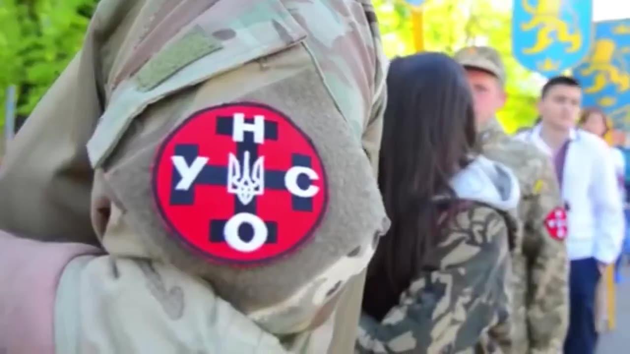 Ukrainians march in honor of the Nazi Waffen SS Galician division