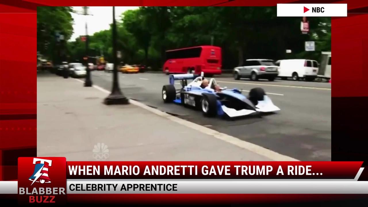 When Mario Andretti Gave Trump A Ride...