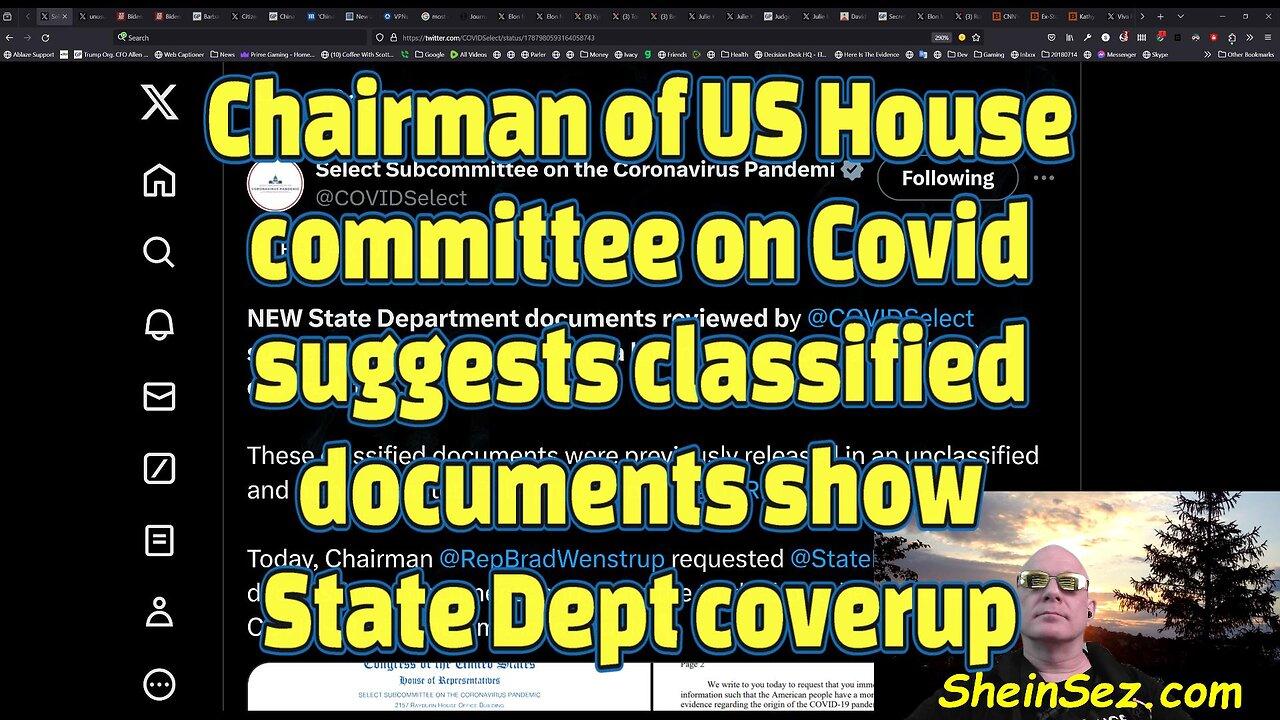 Chairman of US House committee on Covid suggests classified documents show State Dept coverup-525