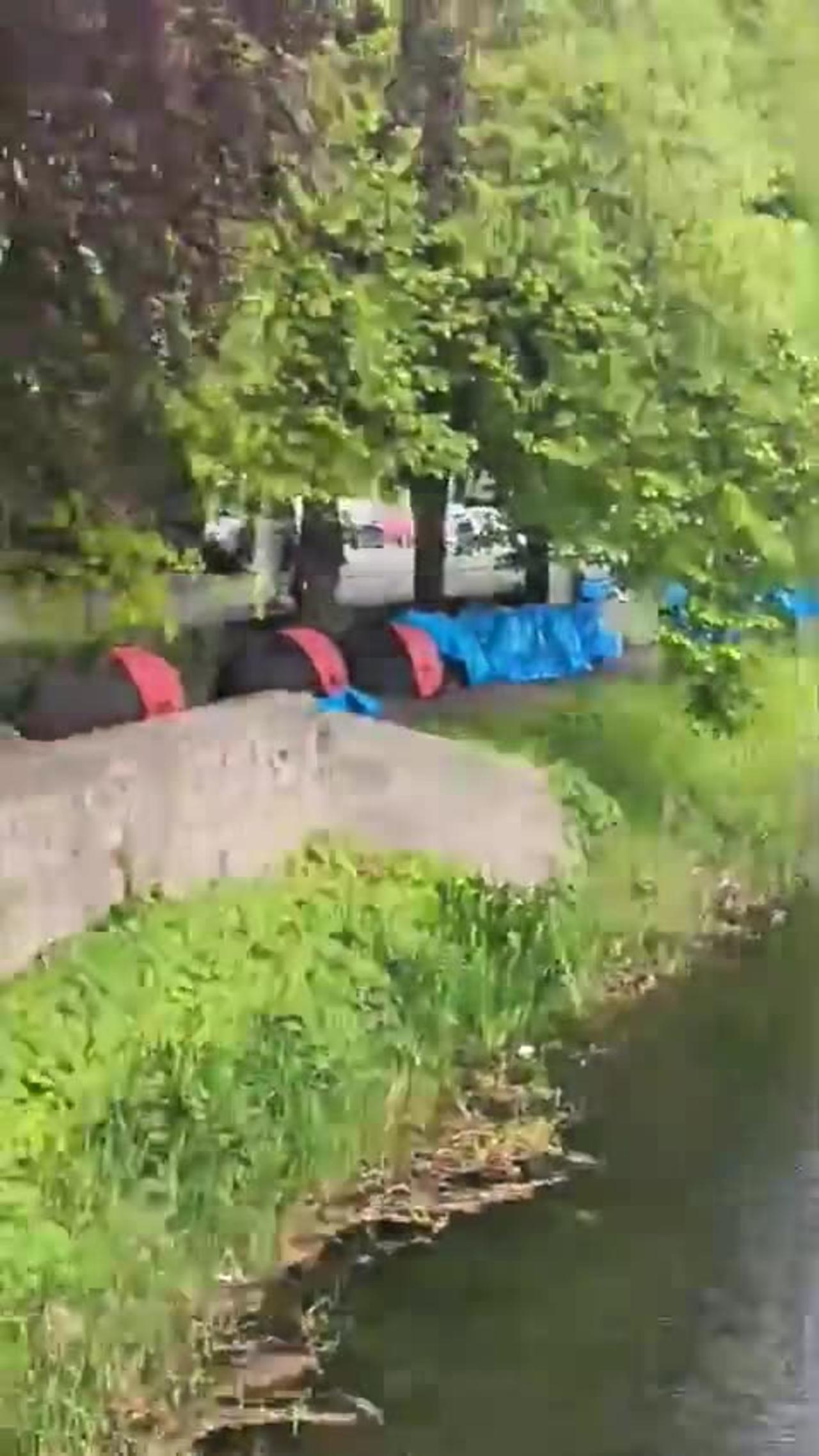 🚨🚨🚨🚨🚨🚨 New footage from Dublin shows the immigrant camp