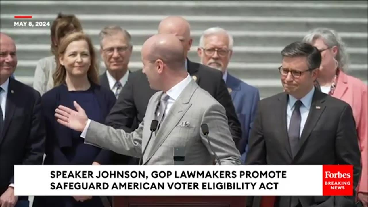 BREAKING NEWS: Speaker Johnson, GOP Lawmakers Unveil Hardline Voter Integrity Legislation