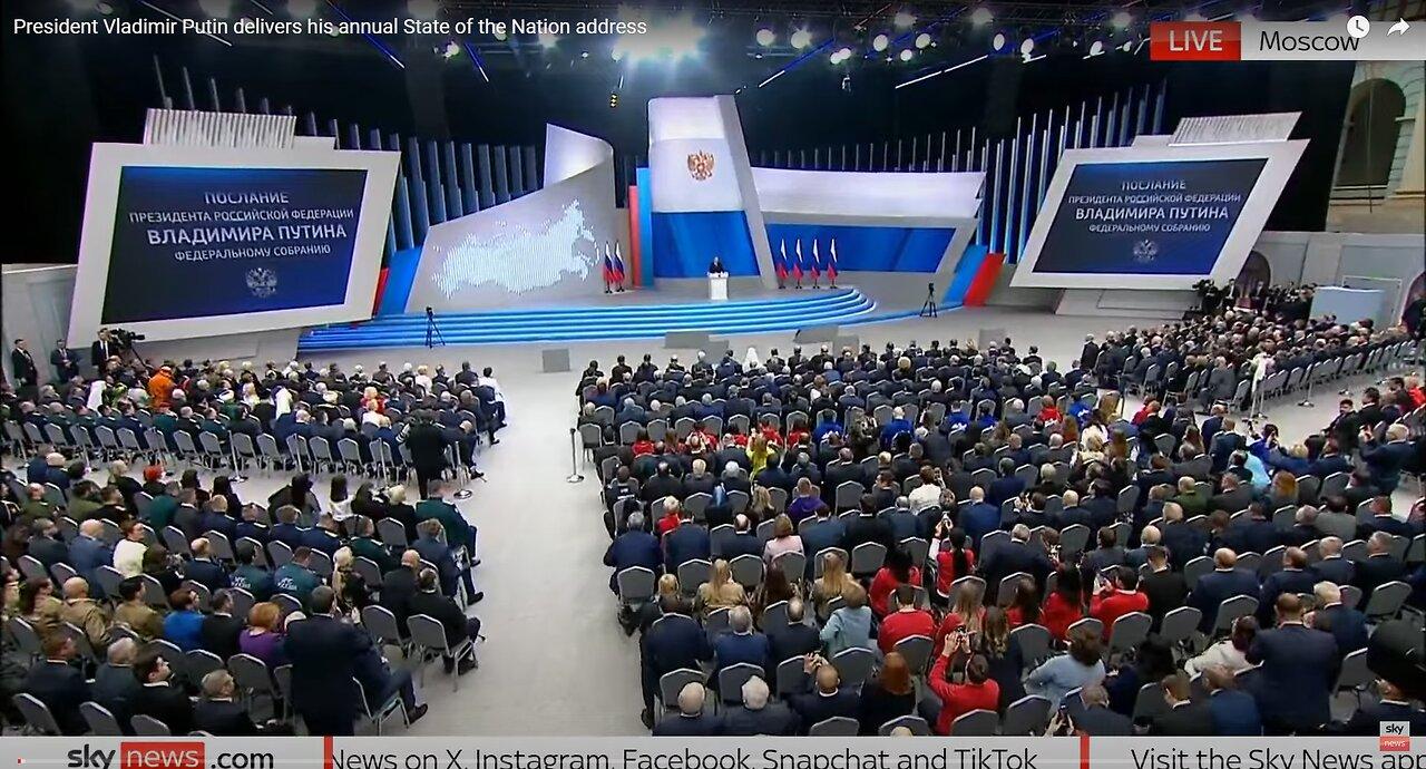 President Vladimir Putin delivers his annual State of the Nation address