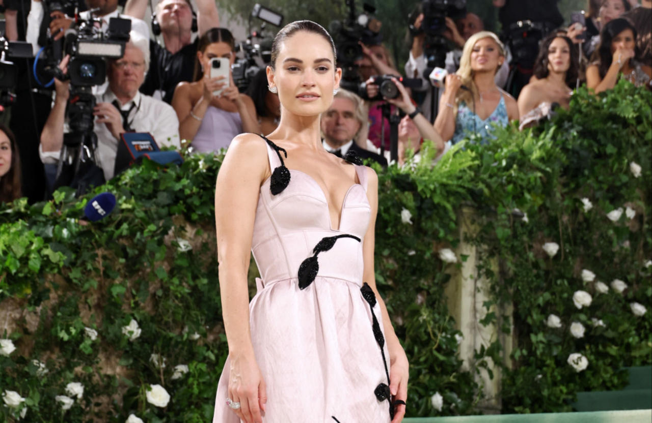 Lily James had a $3,000 facial to prep her skin for the Met Gala