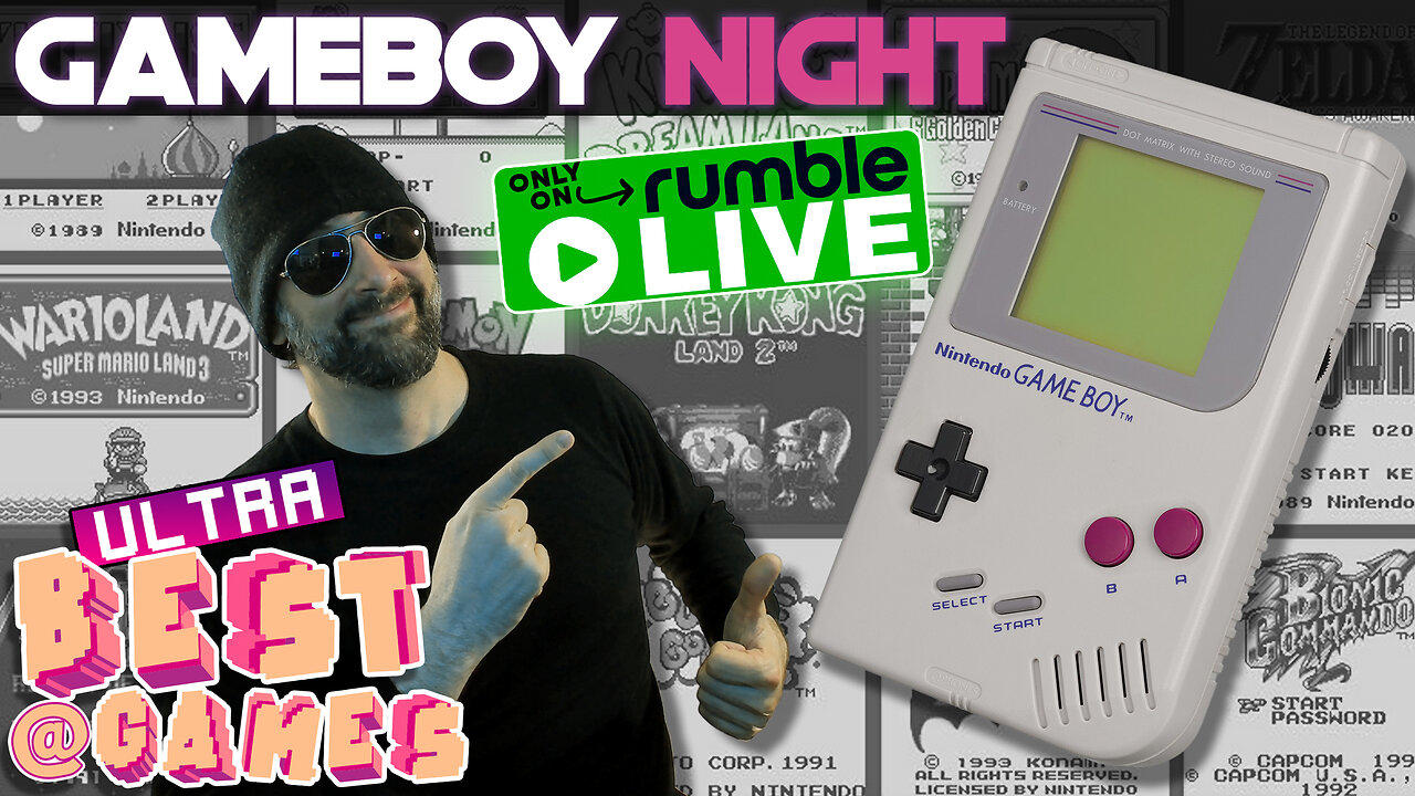 LIVE 9pm ET | GAMEBOY NIGHT + Chat Games!